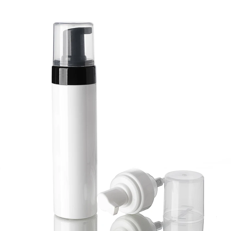 150 ミリリットル白/透明プラスチックペットボトル発泡ポンプフェイシャルローション/ムース/クレンザー/石鹸手洗いスキンケア化粧品包装