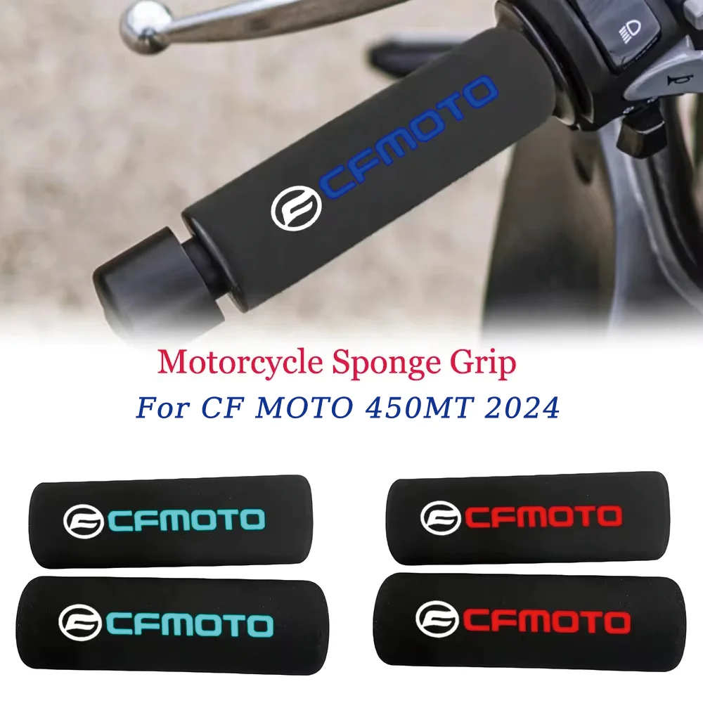 

For CF MOTO 450MT 2024 Motorcycle Grip Cover Shockproof Motorcycle Sponge Grip Non-slip Handlebar Grip Sponge Cover