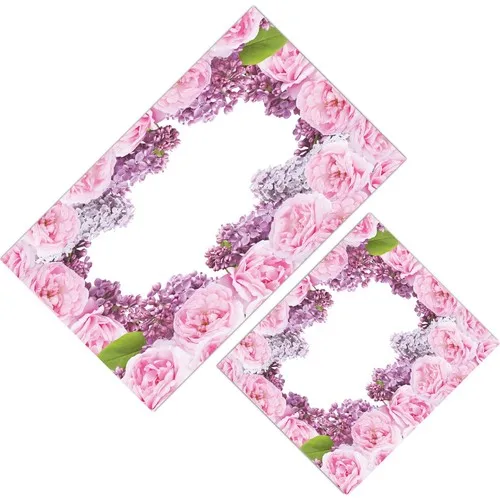 Cici Design Pink Roses Closet Takımı-60x100-50x60