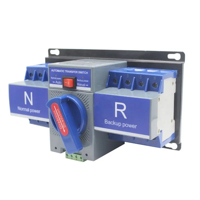 Y42A-Automatic Transfer Switch 63A 4P Automatic Dual Power Transfer Switch With Electromechanical Locking Protection 220V Replac