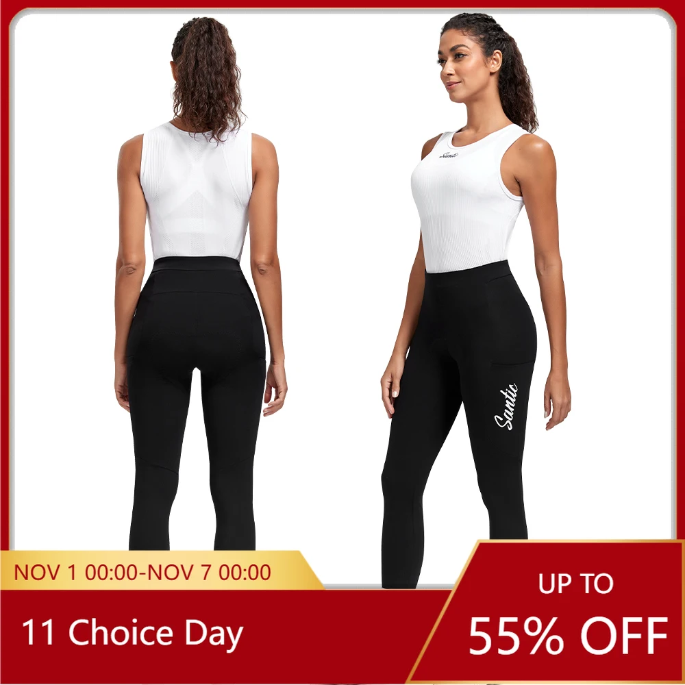 

Santic Ccyling Pants Women's Spring and Autumn Breathable Elastic Cycling Highway Mountain Cycling Pants TL25C04287