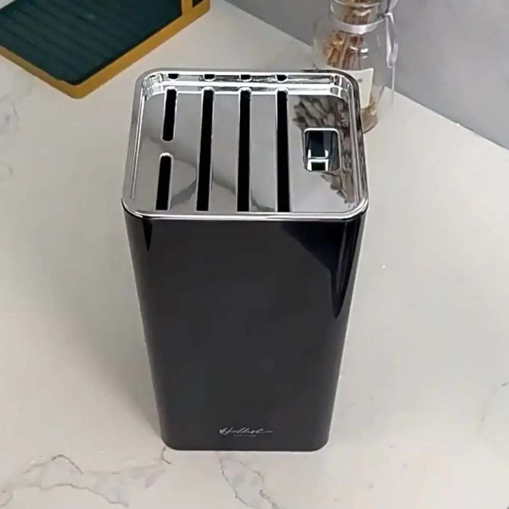 

Household Square Knives Stand Plastic Detachable Inserted Knives Holder with Anti-slip Mat Knives Storage Box Desk
