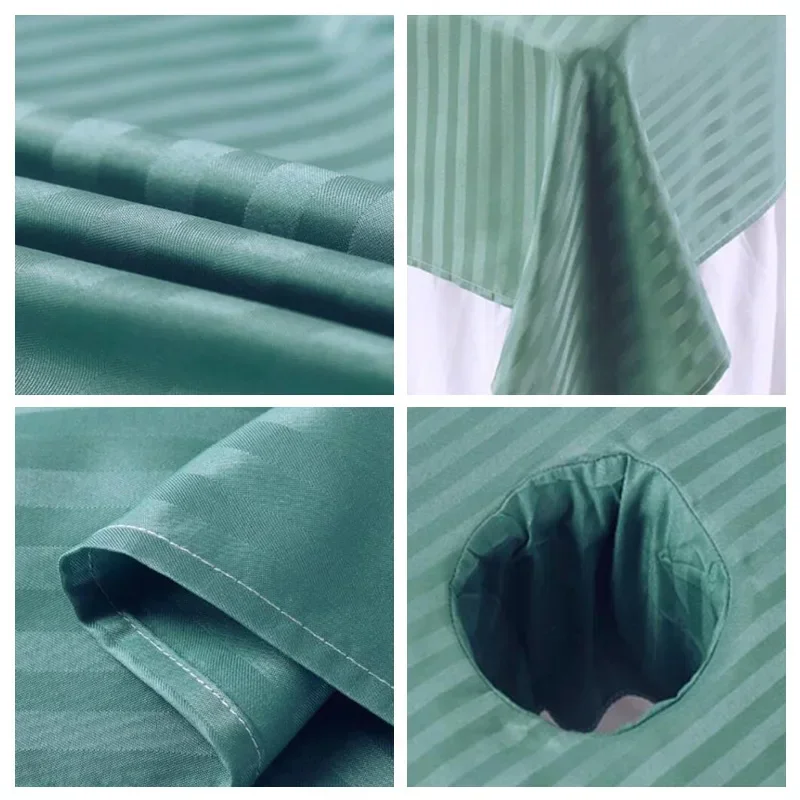 뷰티 마사지 테이블 커버 스파 살롱 침대 시트(얼굴 구멍 포함) 뷰티 살롱 마사지 테이블 침대 시트 침대 매트리스 썸네일 3
