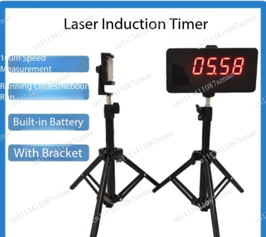 Running Sprints，Wireless Laser Timer for Speed Slalom, and Personal Athletic Training - Infrared Induction Automatic Stopwatch