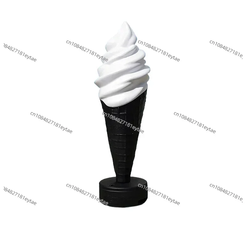 Simulation 150CM  modeling light ice cream advertising lamp Plastic ice cream model light Large ice cream cone with led light