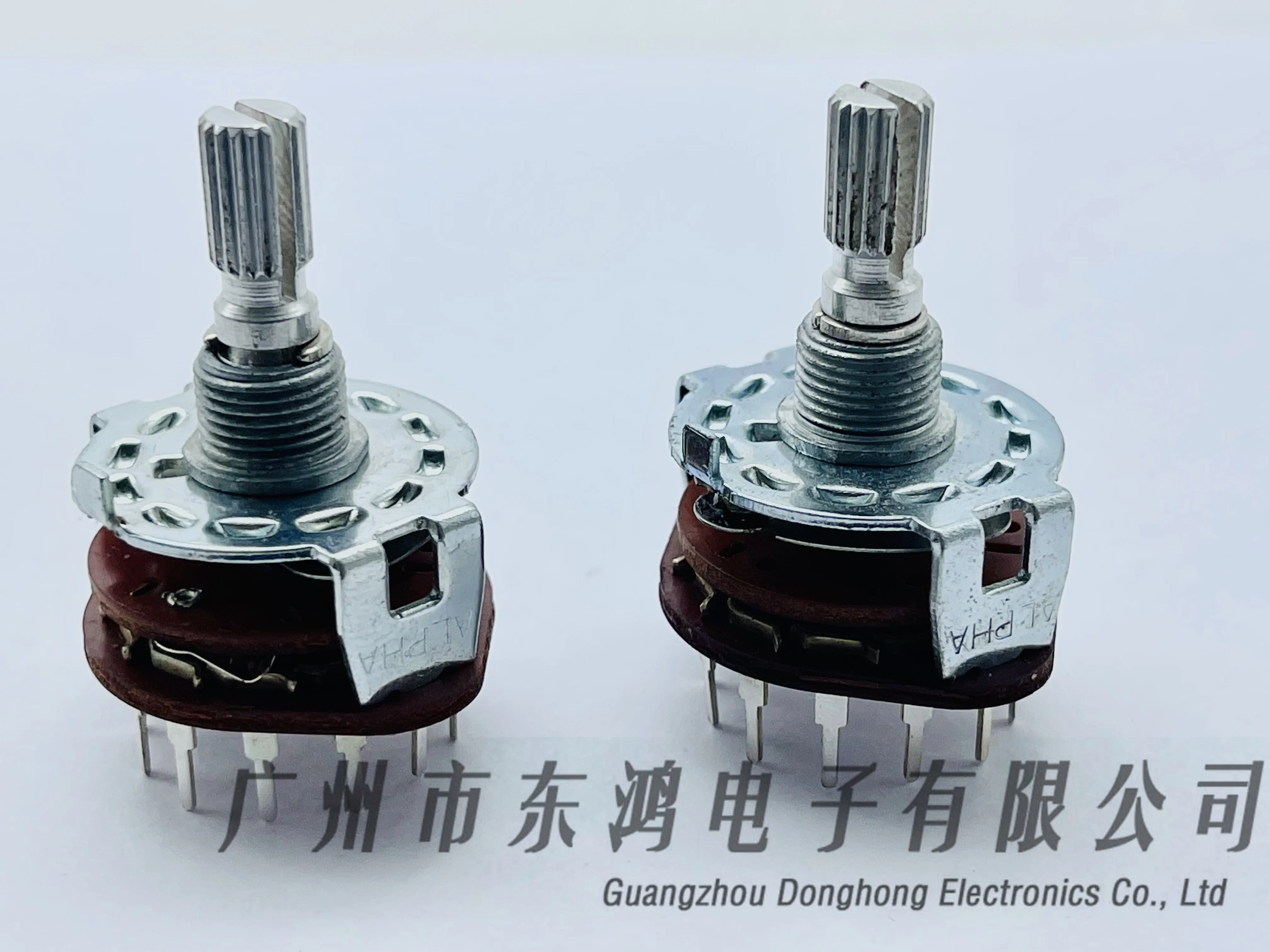 1PCS ALPHA rotating band switch 1 knife 7 speed shaft length 20mm