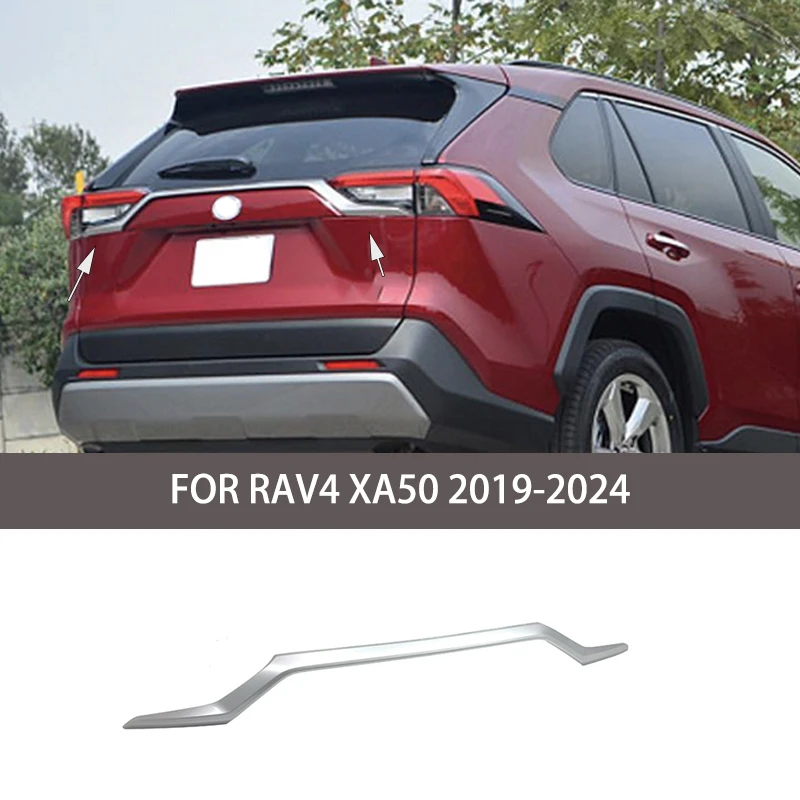 

ПОДХОДИТ ДЛЯ Toyota RAV4 XA50 2019-2024 ABS хром черный Задняя дверь Задняя дверь Багажник Крышка декоративная панель Крышка Накладка