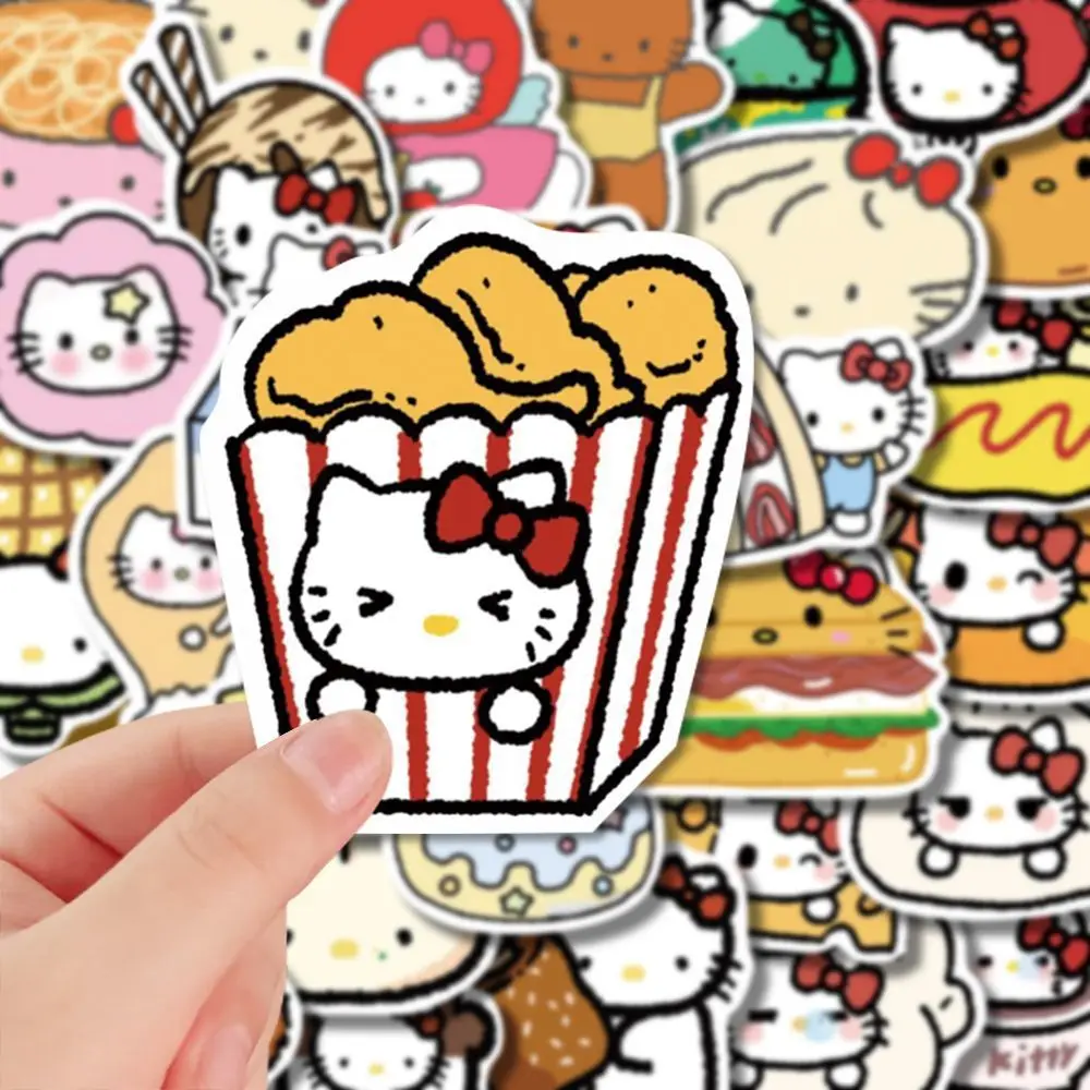 

100PCS Cute Anime Kittys Cat Stickers Kids Toy DIY Diary Suitcase Scrapbook Phone Laptop Bike Kawaii Cat Sticker Decals