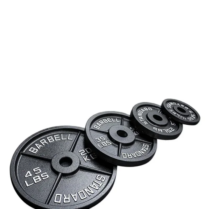 Durable cheap commercial and home use d round 5kg 10kg 20kg 50kg cast iron barbell weight lifting plate