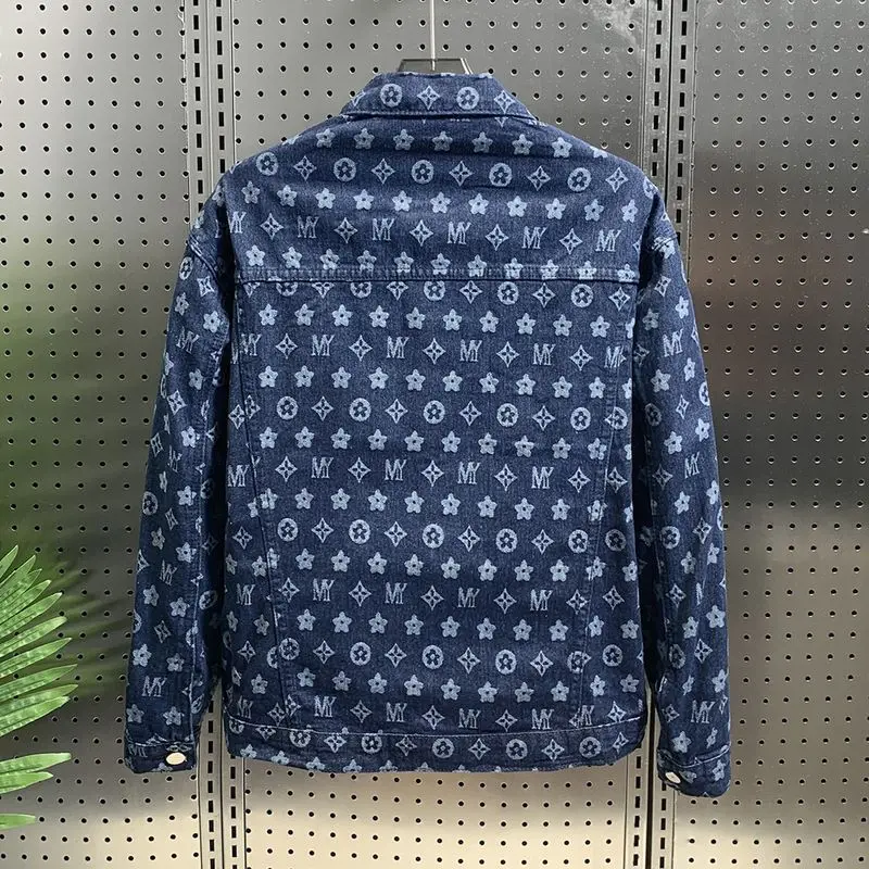 Chaqueta vaquera ligera de lujo de alta gama para hombre, chaqueta de trabajo de calle alta, marca de moda, versión coreana, nuevo top, primavera y