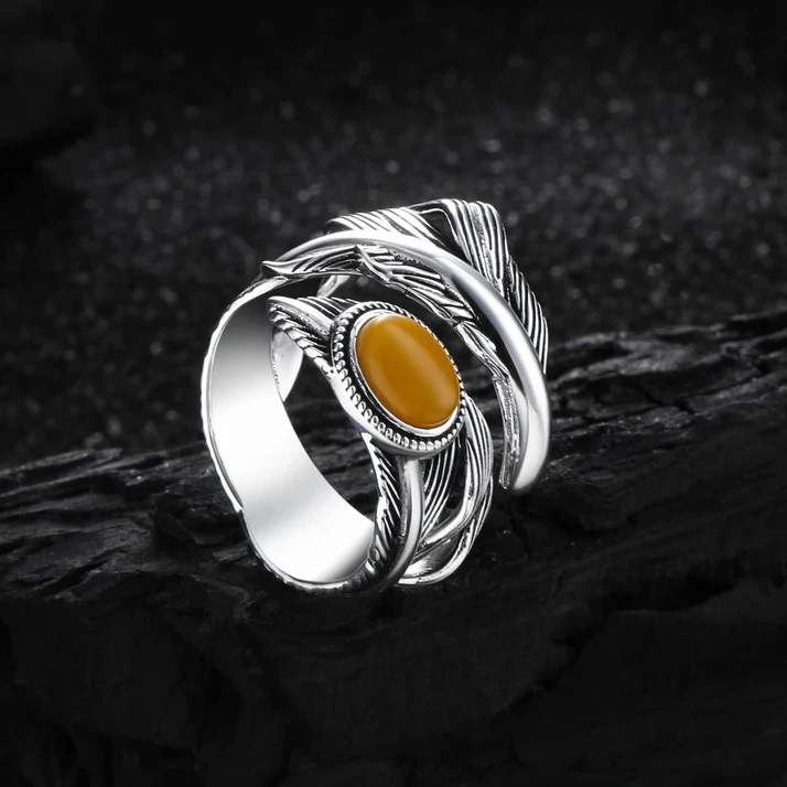 Women's 925 Sterling Silver Flower Shell Geometric Ring