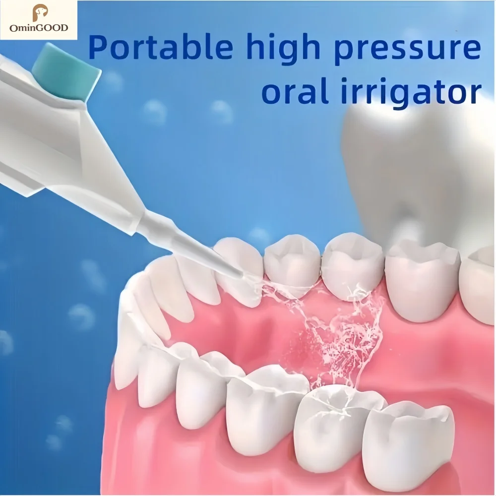 Portable Manual High Pressure Oral Irrigator Household Water Flosser Deep Clean Teeth Whitening Dental Care Cleaning Tool