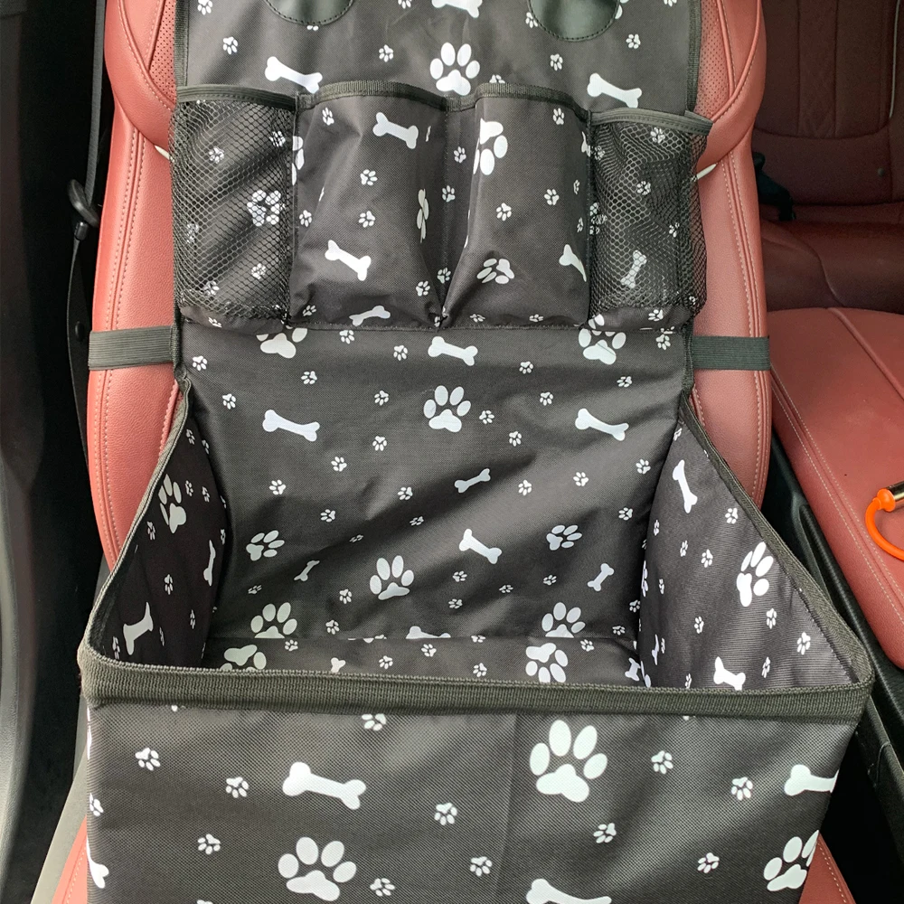 Dog Car Seat with Storage Pockets,Scratch Proof Durable Pet Booster Car Front Seat for Small Medium Dog