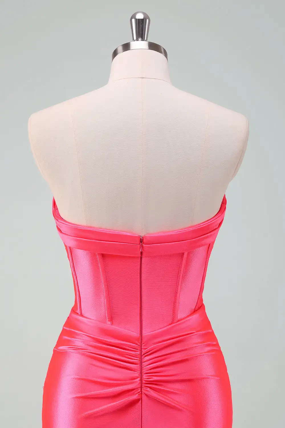 Sharon Said Homecoming Dress Elegant Sheath Sweetheart Satin Corset Cut-out Dubai Mini Cocktail Prom Party Gown RM168 Customized - view 6