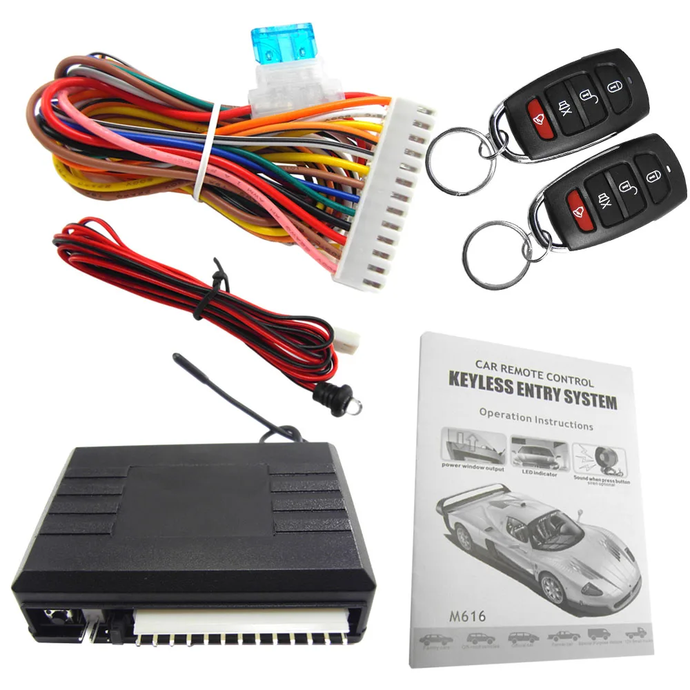 

12V DC Vehicle Keyless Entry System Alarm System Car Remote Central Locking Device Alarm Security Kit Universal Car Accessories