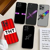 EPC GAME M-Minecrafts MY WORD TNT Phone Case Silicone Soft For IPhone 16 15 14 13 12 11 X XR Plus Pro Max Plus