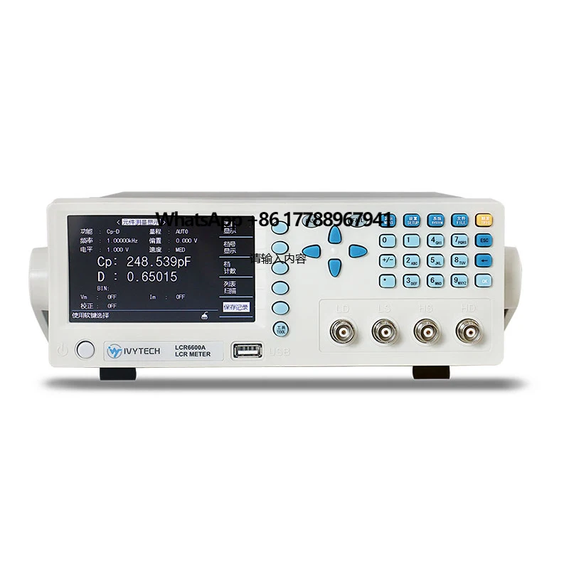 

LCR6200A Desktop Capacitance Inductance Measuring Instrument 12Hz~200kHz High Precision Digital LCR Meter Tester Bridge