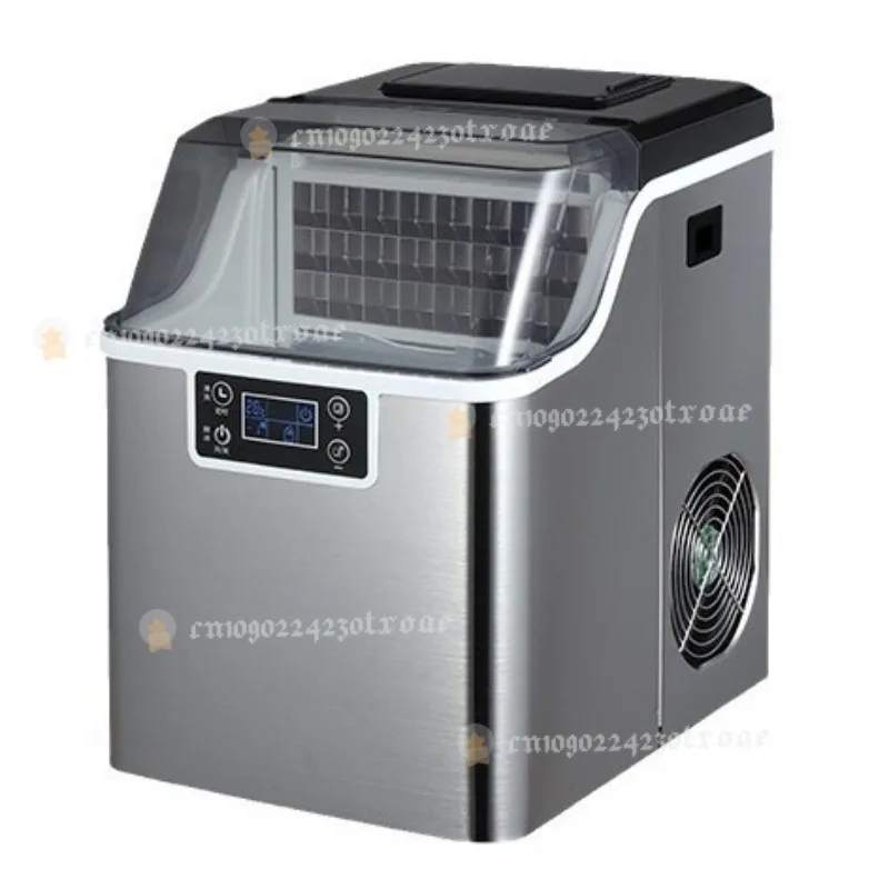 Ice machine household small commercial fully transparent  drinking  dormitory square ice cube making machine