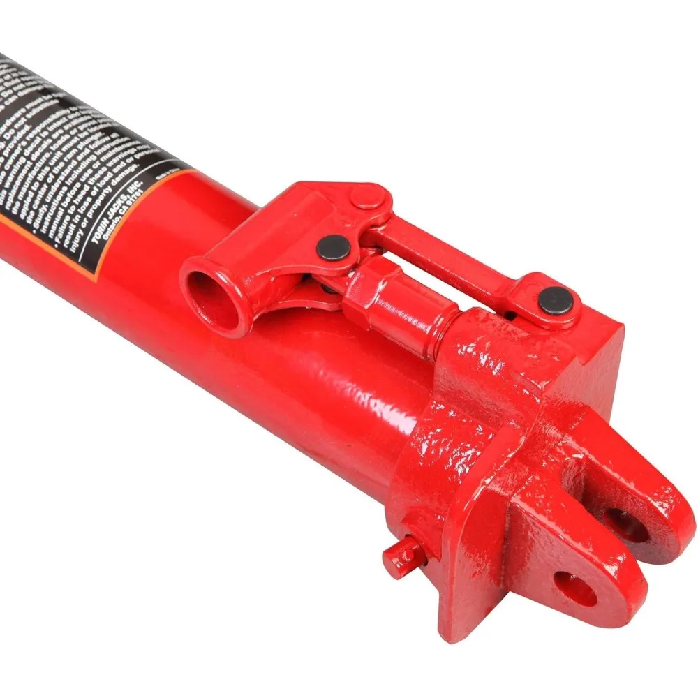 8 Ton Hydraulic Long Ram Jack with Double Piston Pump & Clevis Base for Garage and Farm Use