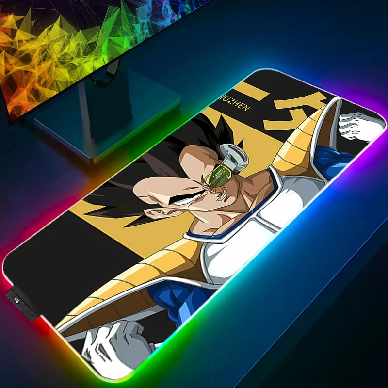 

RGB Mouse Pad dragon Ball Backlight Large PC Computer Gamer Gaming Accessories LED Cartoon XXL Mousepad Keyboard Desk Mat Carpet