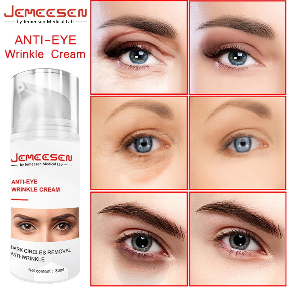 

Jemeesen Eye Anti-Wrinkle Cream Fades Fine Lines Anti Dark Circles Eye Serum Remove Eye Bags Puffiness Anti-Aging Firmness Care