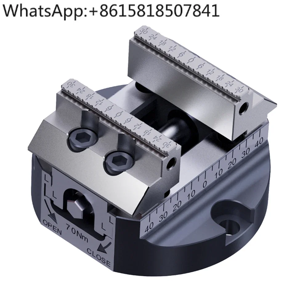5-Axis vice dovetail replaceable jaw body hardness 58-62 fine grinding can be equipped with zero point quick change bottom