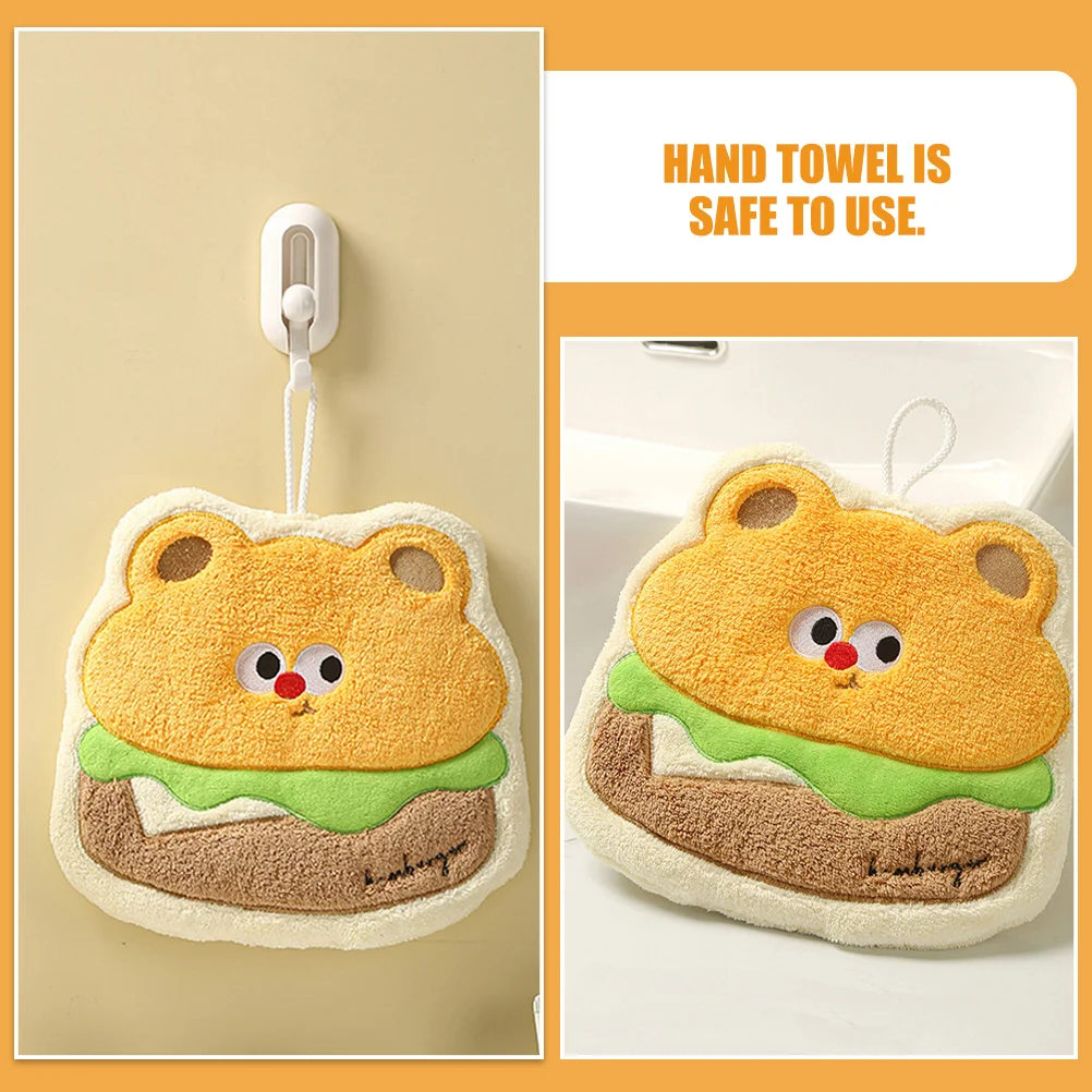 منشفة يد كرتونية من كابيلوك، منشفة مطبخ سريعة الجفاف، مناشف لطيفة للتجفيف للحمام والاستخدام المنزلي #4