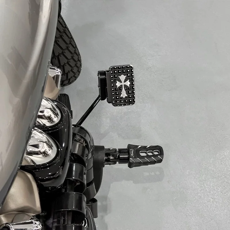 【Perfect fit】Enlarged front and rear foot brake pedals, widened aluminum alloy anti-slip pedals, for BENDA Napoleon bob 250.