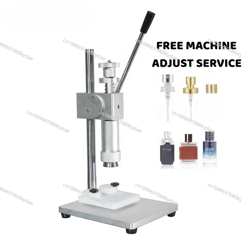 Manual Perfume Glass Bottle Crimping Machine Capper and Collar Press Packing Aerosol Sprayer Crimper Capping Pressing Equipment