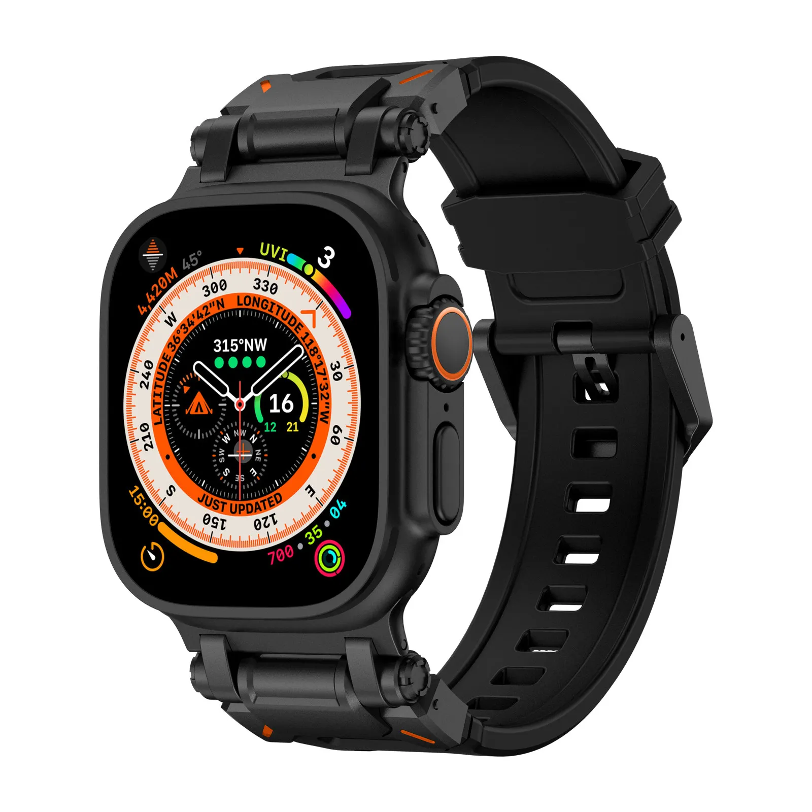 Exploring Metal Strap For Apple Watch Ultra 3 2 Band 49mm 46mm 45mm 44mm Rubber Bracelet Correa iWatch Series 11 10 9 6 5 7 8 SE