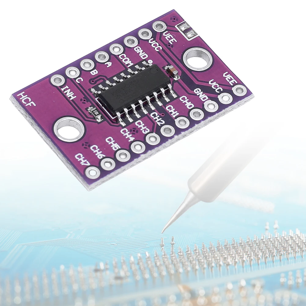

74HC4051 CD4051 Single 8-Channel Analog Multiplexer Demultiplexer Module Analog Multiplexer Board Module for Arduino