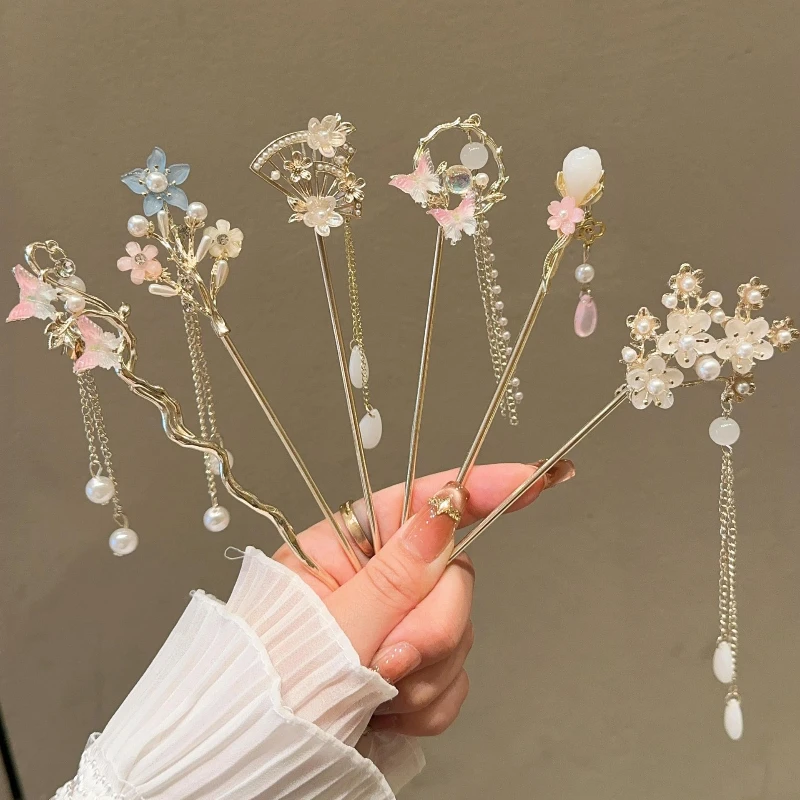 

New Style Antique Su Style Hairpin for Women New Chinese Style Modern Cheongsam Hair Accessories Hairpins Headpieces