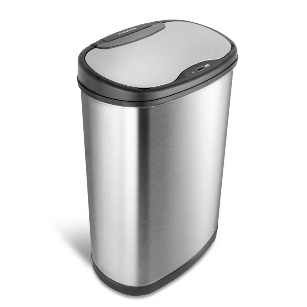 13.2 Gallon Trash Can, Motion Sensor Kitchen Trash Can, Stainless Steel