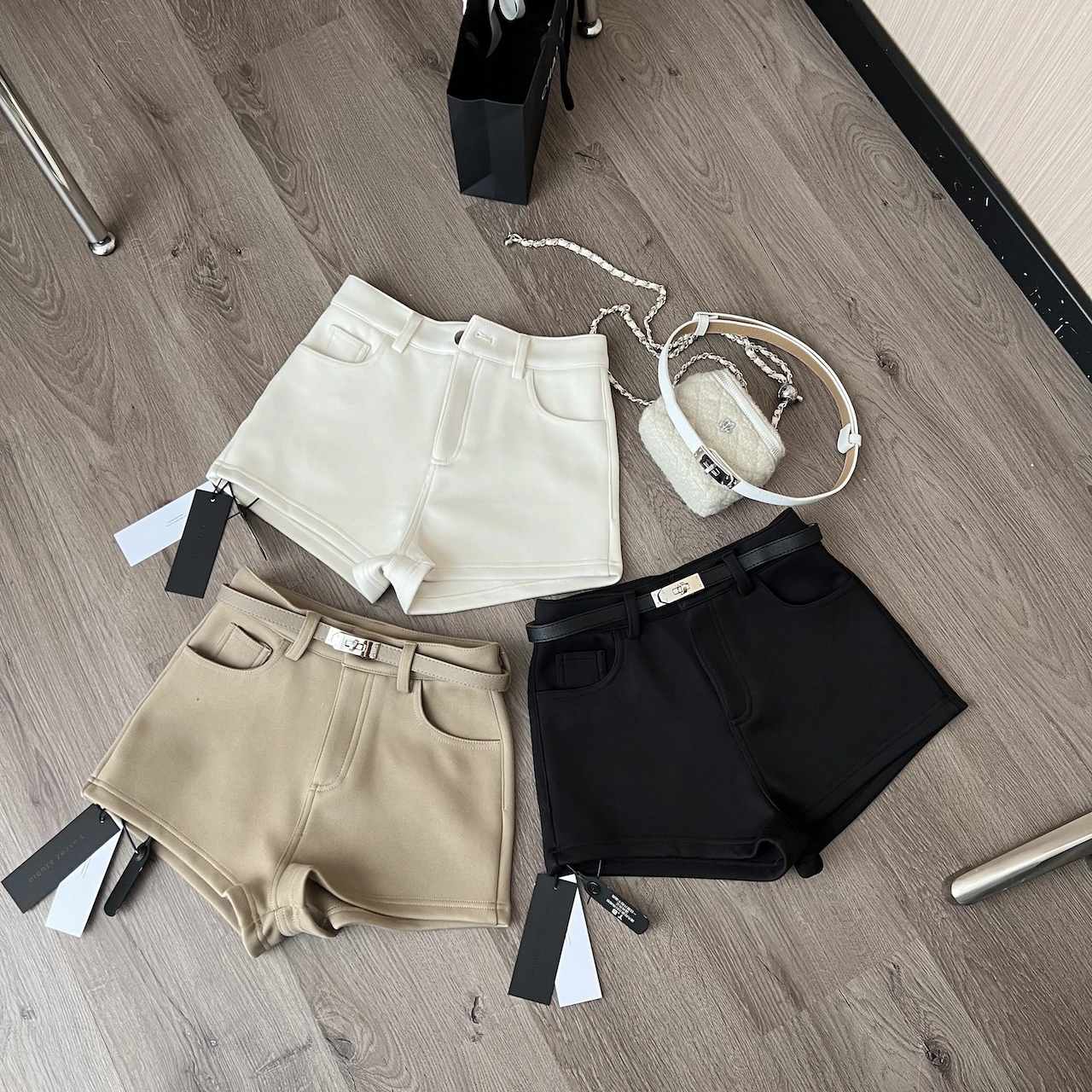 Lin Summer High Waist Slim Fit Casual Pants Women's High Elastic ort orts Autumn Winter Version Faionable ort Length