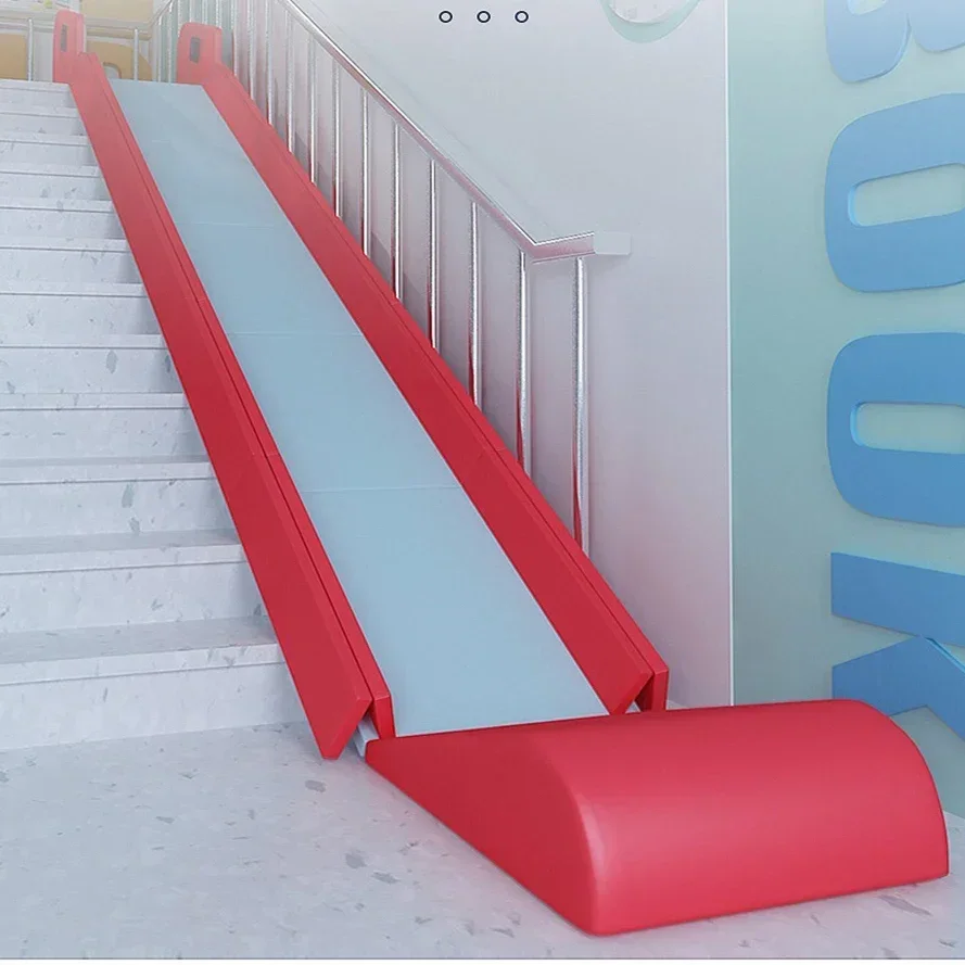 

Foldable children's staircase slide, foldable safety slide method, hand-customized N staircase slide