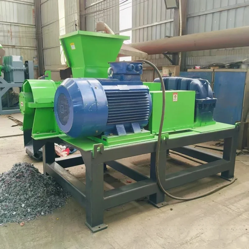 Bicycle Shredder Single-Axis Spiral Textile Machine Head Material Old Clothes Electric Vehicle