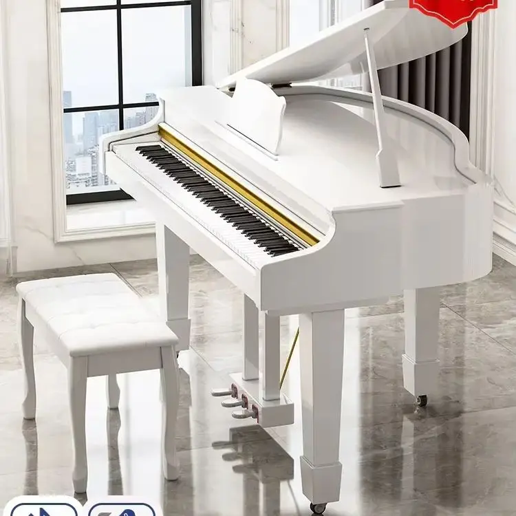 Grand Electric Piano 88-Key Heavy Hammer Household Upright Piano, Professional Grade Playing Adult