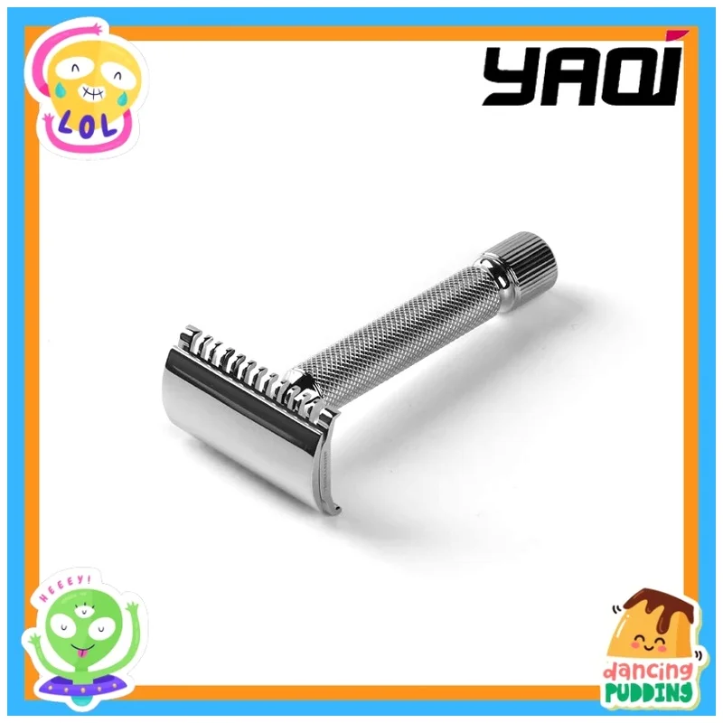 BAENZIGER Stainless Steel Yaqi Safety Razor Yaqi Beard Shaver Wet Shave Tools Men Shaving Products Best Gift Men Safety Razor