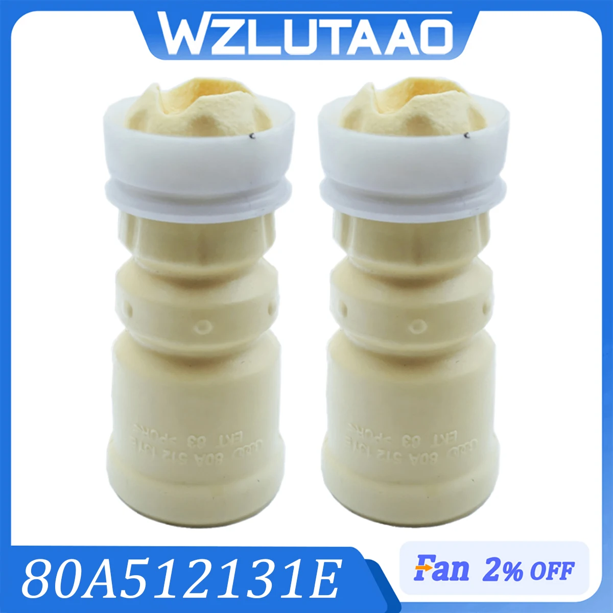 2pcs Rear Suspension Shock Bump Stop Rubber Buffer 80A512131E 80A 512 131 E For Audi Q5 2017-2026