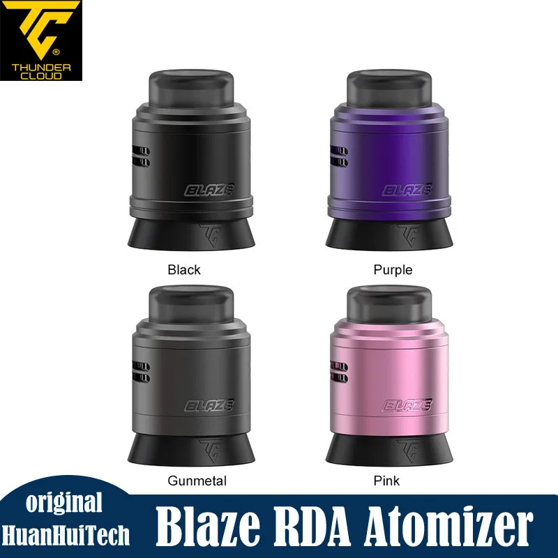 Оригинальный Thunder Cloud Blaze с двойной катушкой, 25 мм, резервуар RDA, емкость 2 мл, 810, капельный наконечник, восстанавливаемый распылитель для вейпа, электронные сигареты