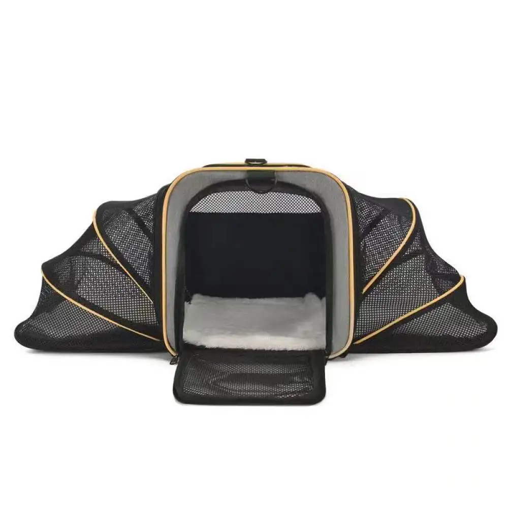 Breathable Pet Carrier Bag Double Expandable For Cats Small Dogs Outdoor Travel Portable Folding Comfortable Crate House