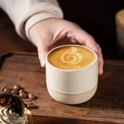 Ceramic Coffee Cup Vintage Coarse Pottery Water Cup 100ml 180ml 230ml Japan Tea Mugs Stoneware Espresso for Restaurants Hotels
