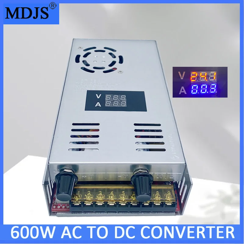 

Switching Power Supply 600W Output 0-12V 24V 28V 36V 48V 60V 72V AC110V 220V TO DC48V SMPS Adjustable LED Digital Display