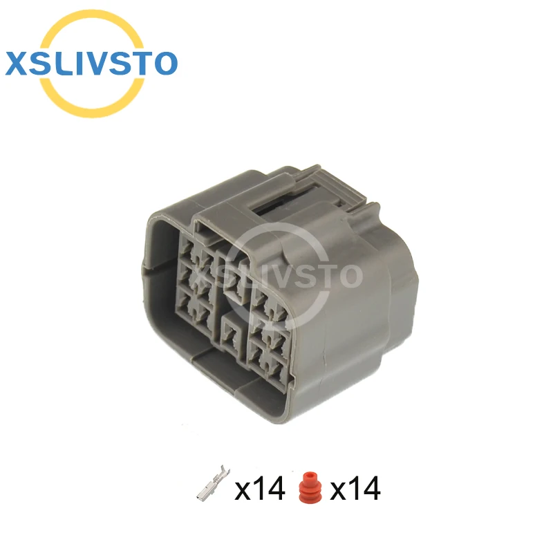1 Set 14 Pin DJ7142-1.5-21  Automobile waterproof connectors Headlamp plug  6189-7262 For Mazda