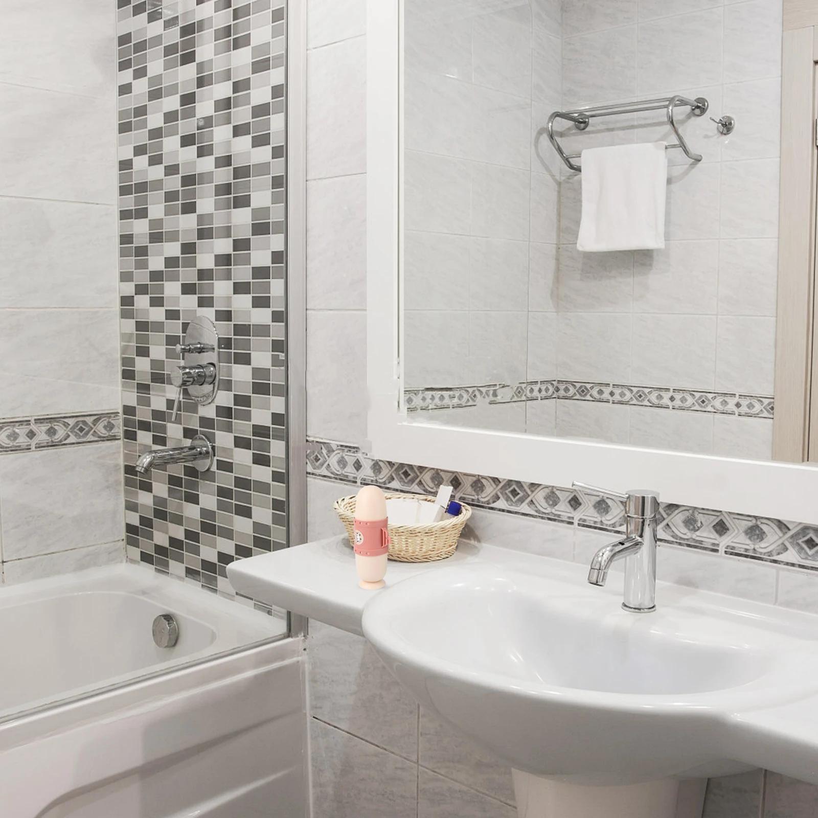 

2Pcs Toothbrush Box Plastic PP Portable Storage Holder Compact Size Lightweight Travel Container Bathroom Supplies