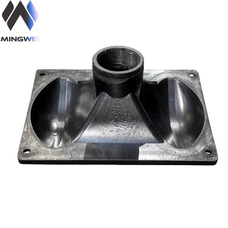 Plastic Flanged Throat 128 Speaker Horn Housing Stage Speaker Horn for Bolt On Compression Driver 160x128x75mm