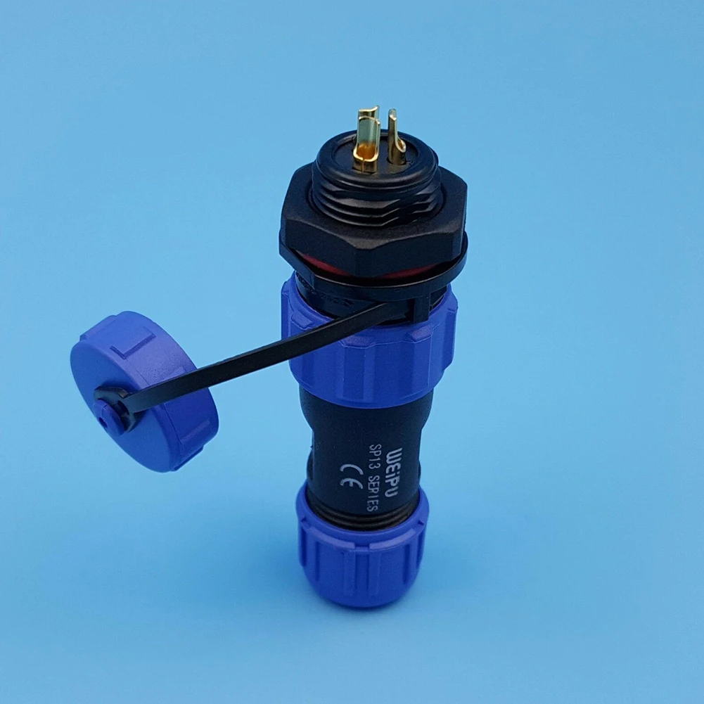 Wiring Made Easy Robust SP13 waterproof circular connectors rated at IP68 featuring multiple pin configuration choices