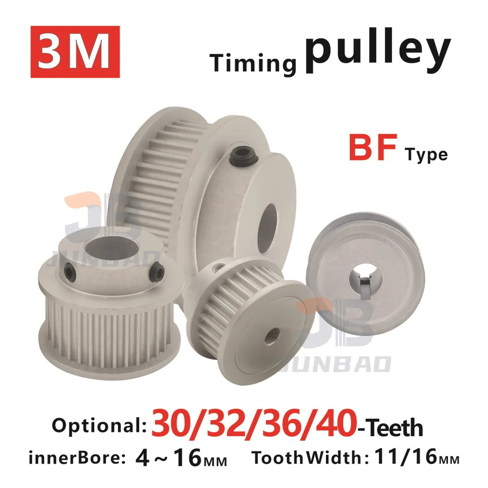 

30T/32T/36T/40T 3M Timing pulley , for DIY or 3D printers, CNC machines and mechanical transmissions , HTD3M Synchronous wheel