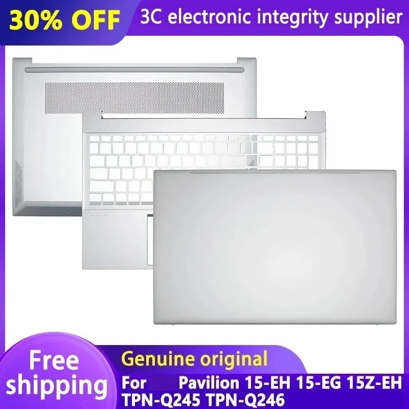 

NEW Original For Pavilion 15-EH 15-EG 15Z-EH TPN-Q245 TPN-Q246 Laptop LCD Back Cover Palmrest Bottom Case Top Case Metal