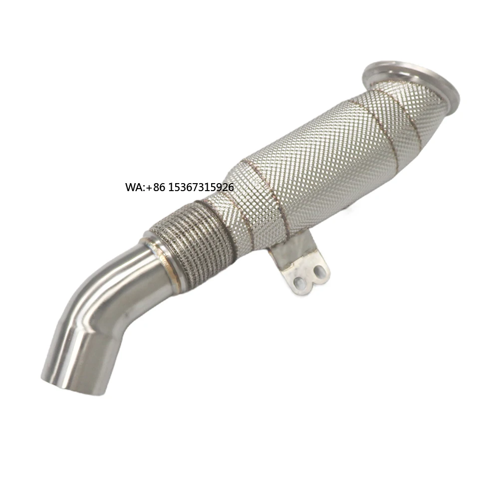 

304 Stainless Steel Exhaust straight Header Downpipe F30 F32 B58 2013-2018 3.0T Exhaust Downpipe
